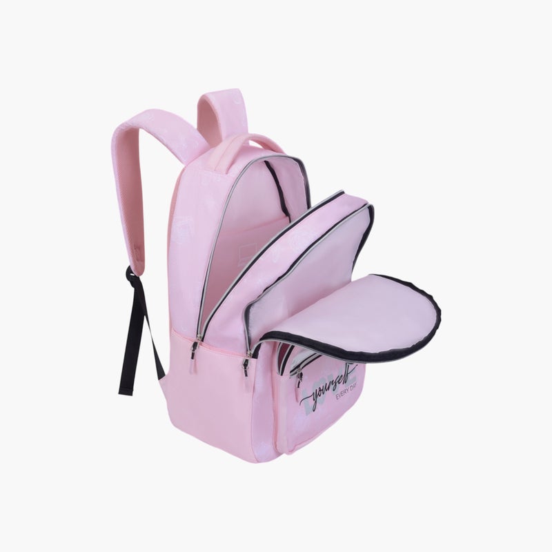 PAUSE Floral Print Backpack with Adjustable Straps and Zip Closure - 6x12x21 cms - Image 3